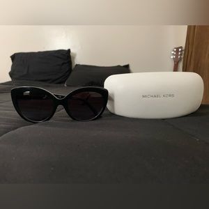 Black Michael Kors sunglasses with case